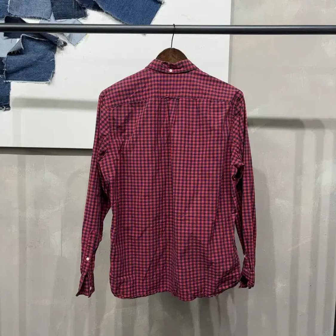 (100) H.M 흐앤므 스트릿 캐주얼 체크셔츠 남방 상품이미지4