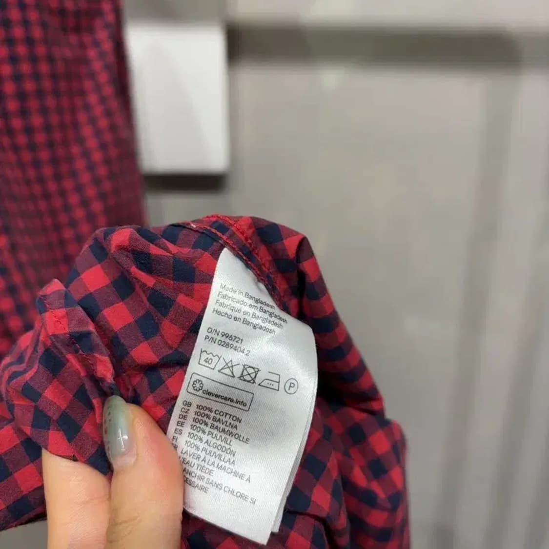 (100) H.M 흐앤므 스트릿 캐주얼 체크셔츠 남방 상품이미지5