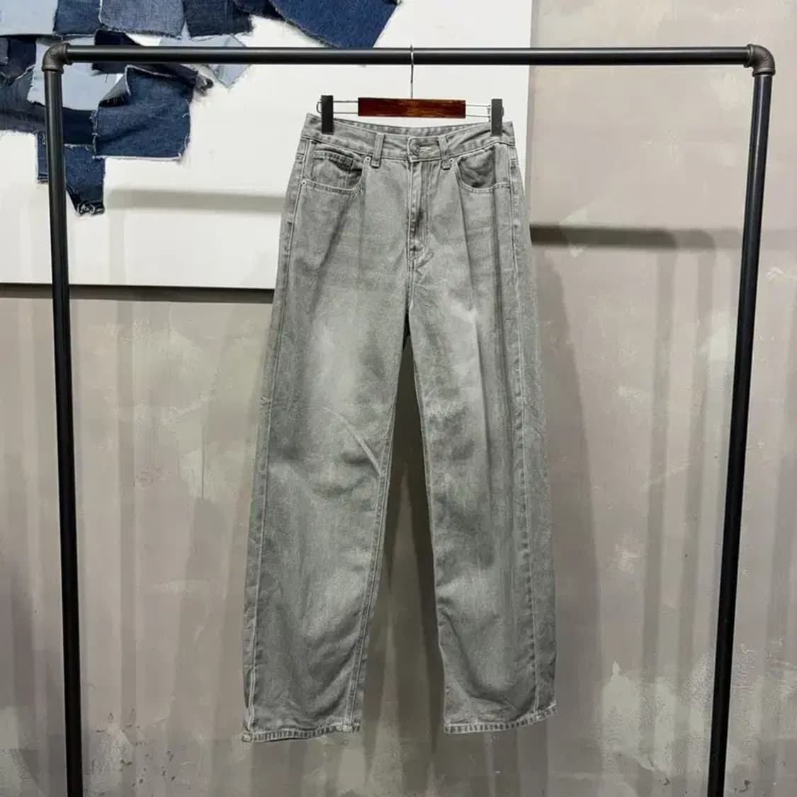 (25인치) 에잇세컨즈 여성 스트릿 코튼 카키 팬츠 바지 상품이미지1