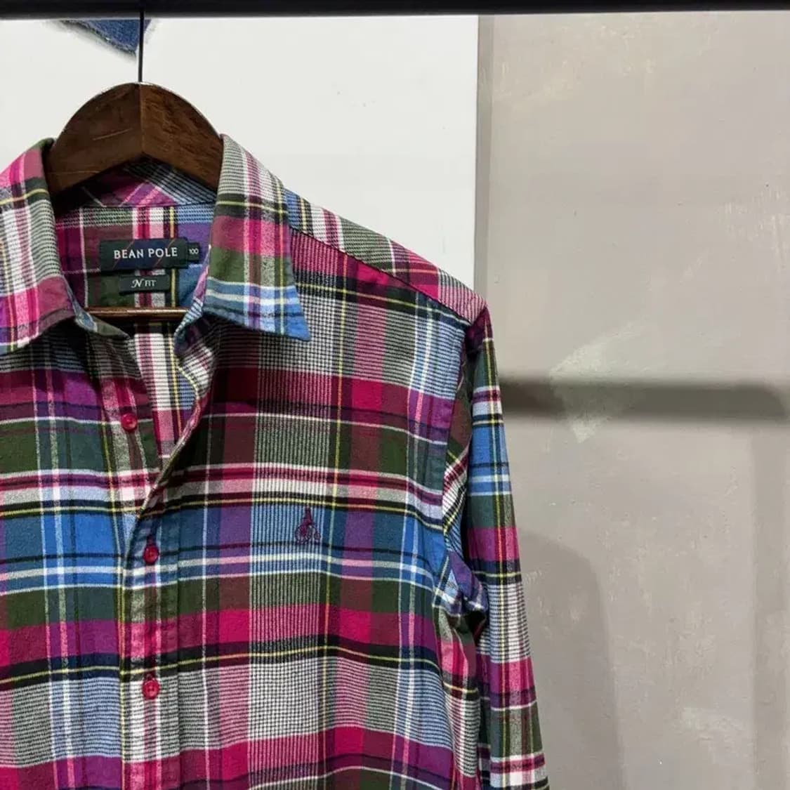 (100) 빈폴 캐주얼 클래식 슬림핏 체크셔츠 남방 상품이미지3