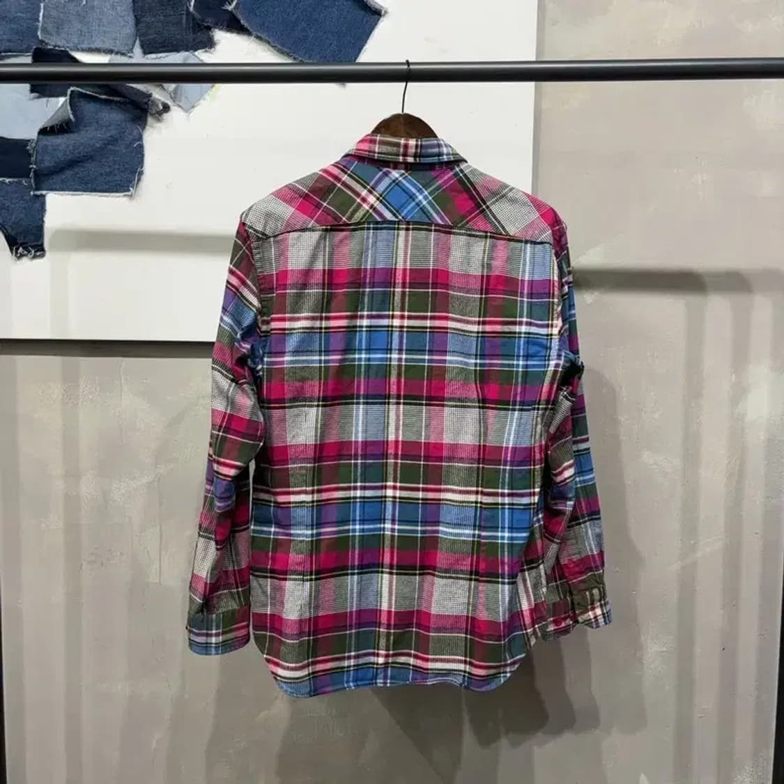 (100) 빈폴 캐주얼 클래식 슬림핏 체크셔츠 남방 상품이미지4