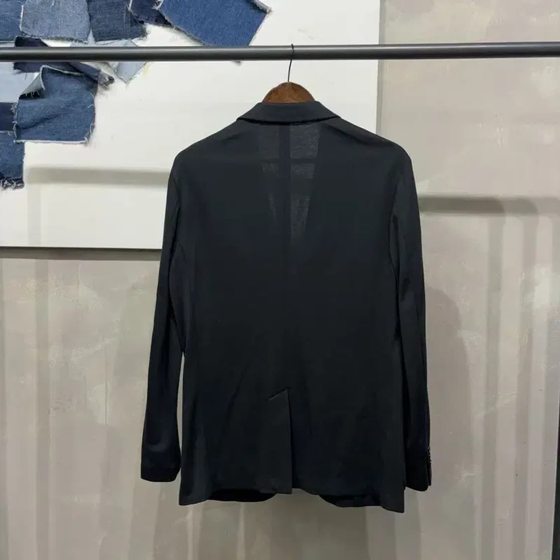 (100) 유니클로 캐주얼 클래식 슬림핏 블레이저 자켓 상품이미지4