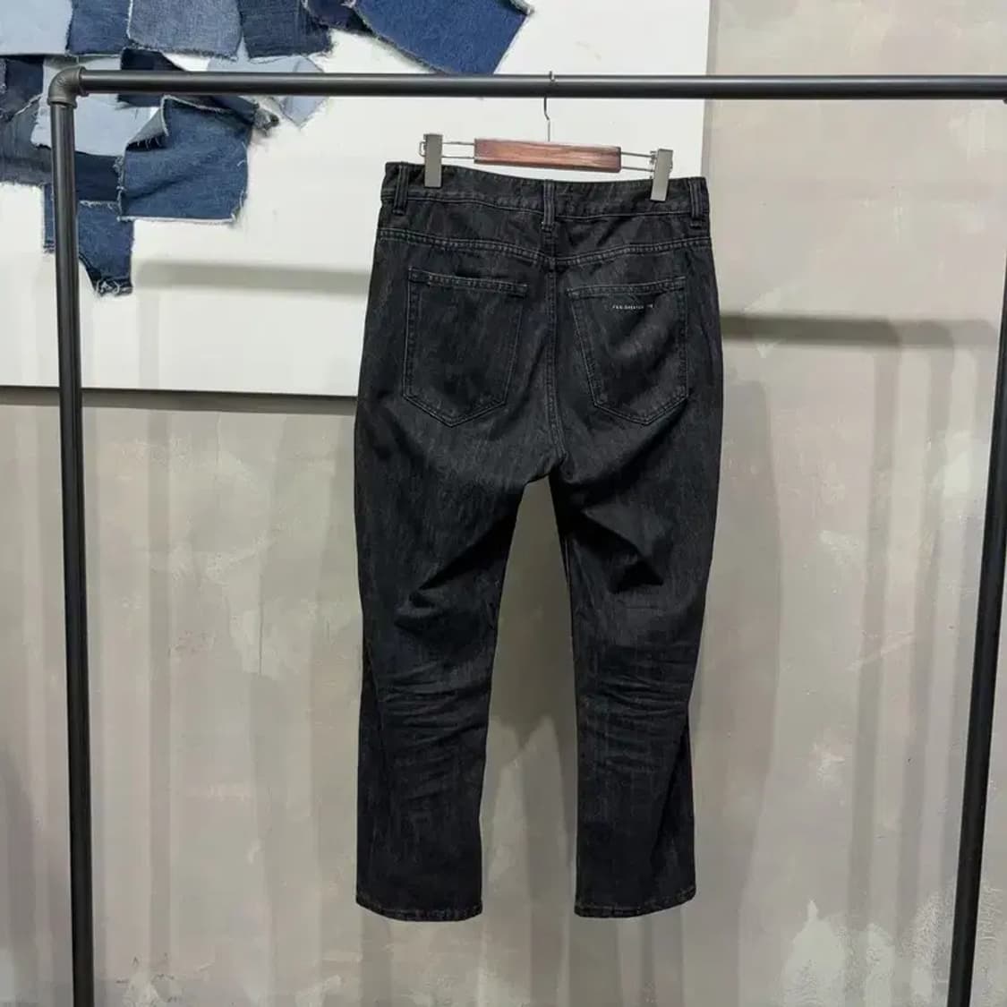 (31인치) 페이탈리즘 빈티지 흑청바지 블랙진 상품이미지3