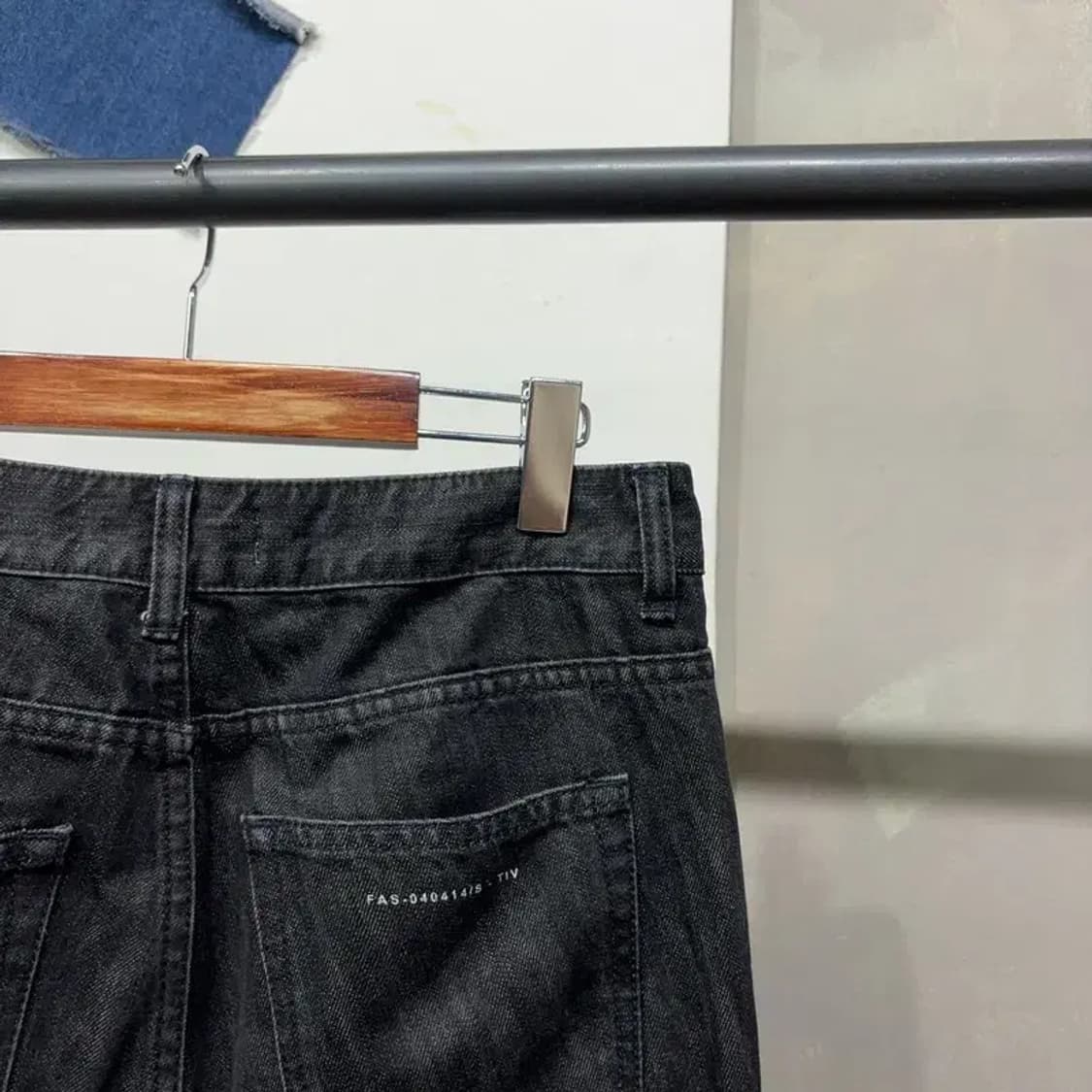 (31인치) 페이탈리즘 빈티지 흑청바지 블랙진 상품이미지4