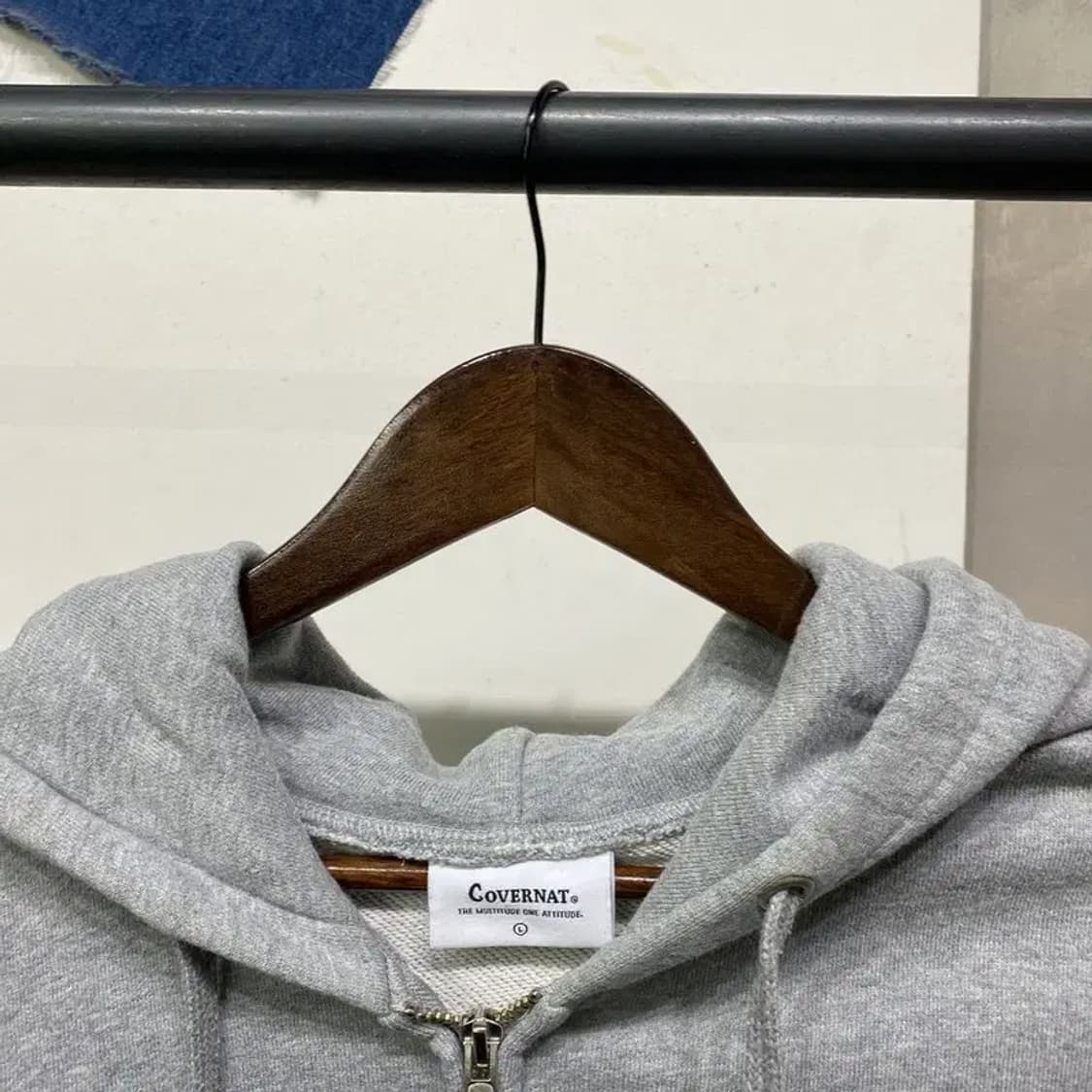 (100) 커버낫 스트릿 캐주얼 자수 후드집업 자켓 상품이미지2