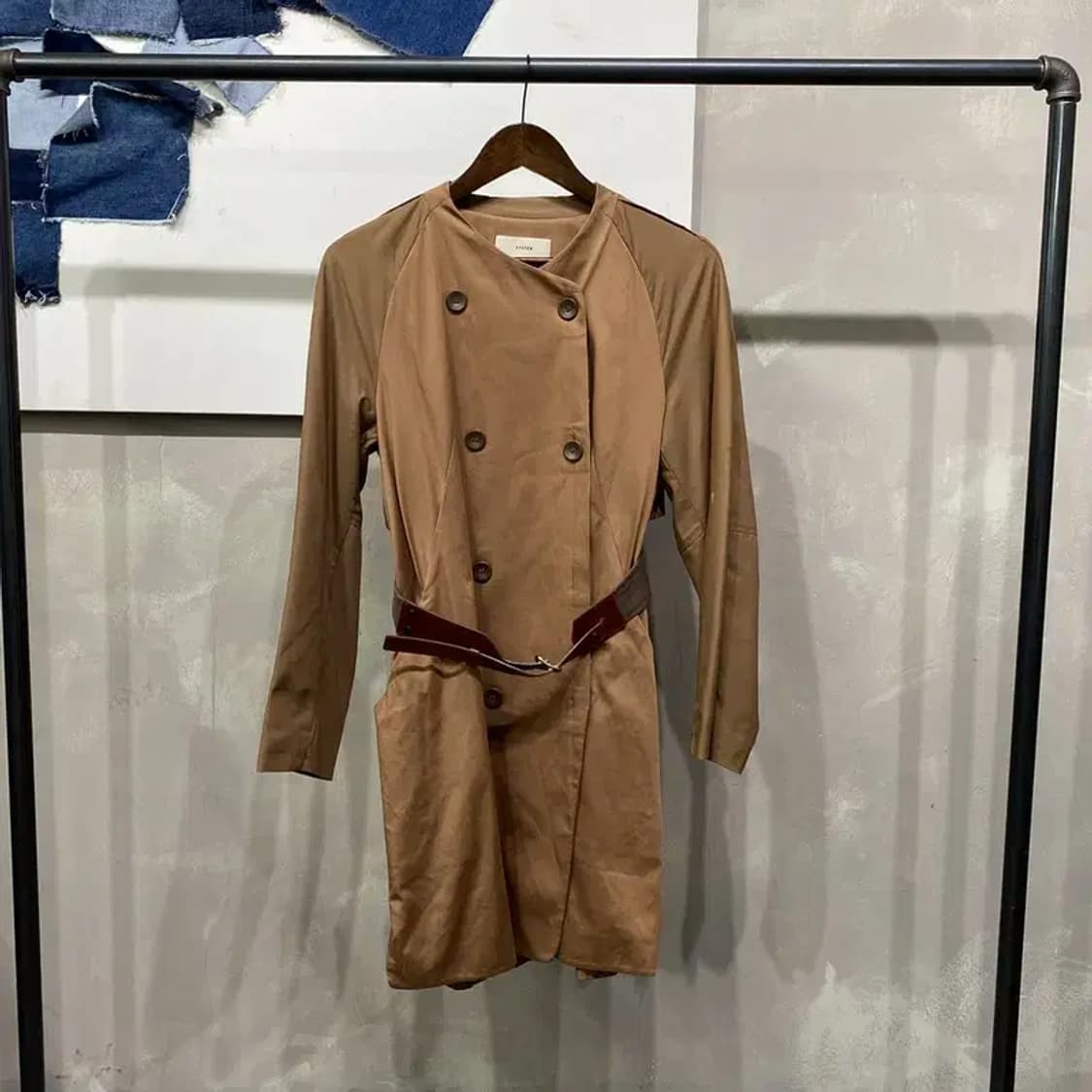 (80) 시스템 한섬 여성 캐주얼 더블버튼 코트원피스 상품이미지1