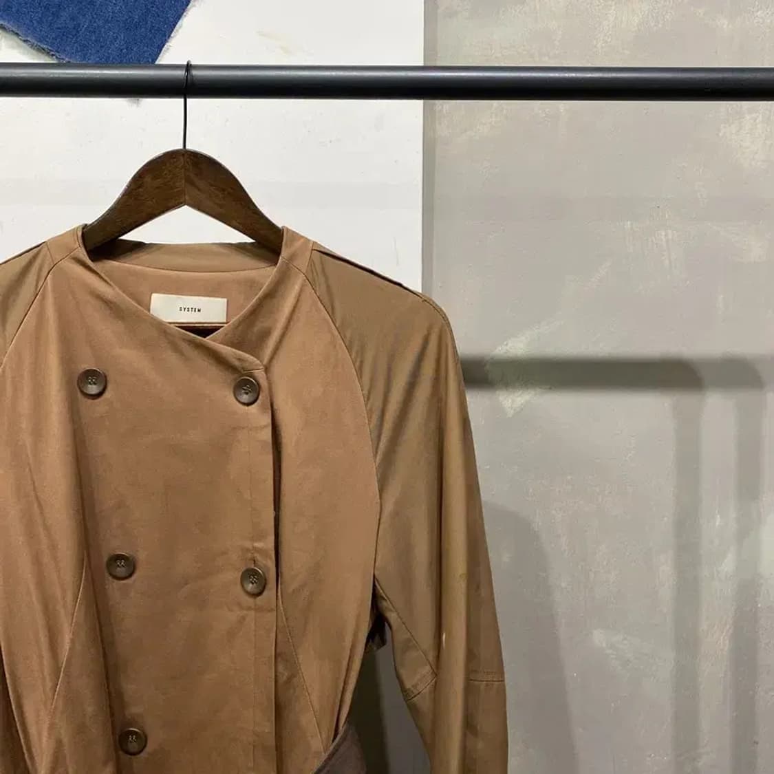 (80) 시스템 한섬 여성 캐주얼 더블버튼 코트원피스 상품이미지3