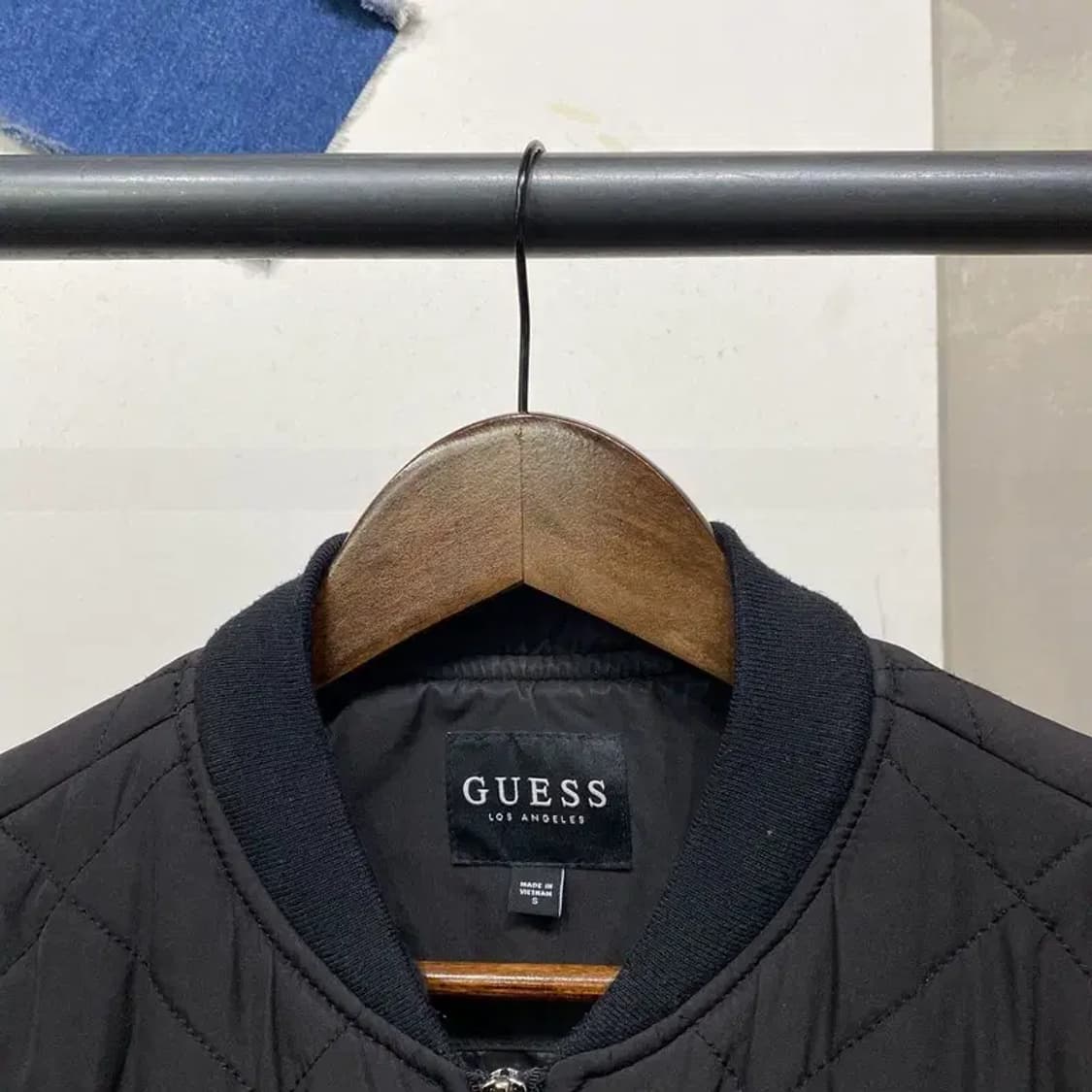 (80) 게스 여성 캐주얼 스트릿 퀄팅 블루종 경량패딩 자켓 상품이미지2