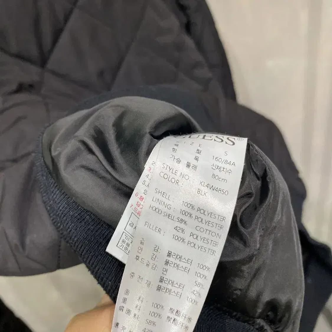 (80) 게스 여성 캐주얼 스트릿 퀄팅 블루종 경량패딩 자켓 상품이미지5