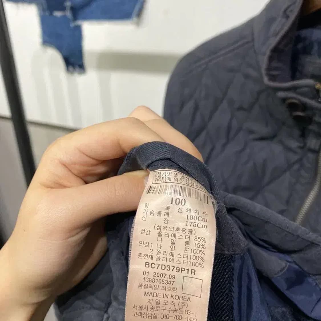 (100) 빈폴 캐주얼 클래식 경량패딩 자켓 상품이미지5