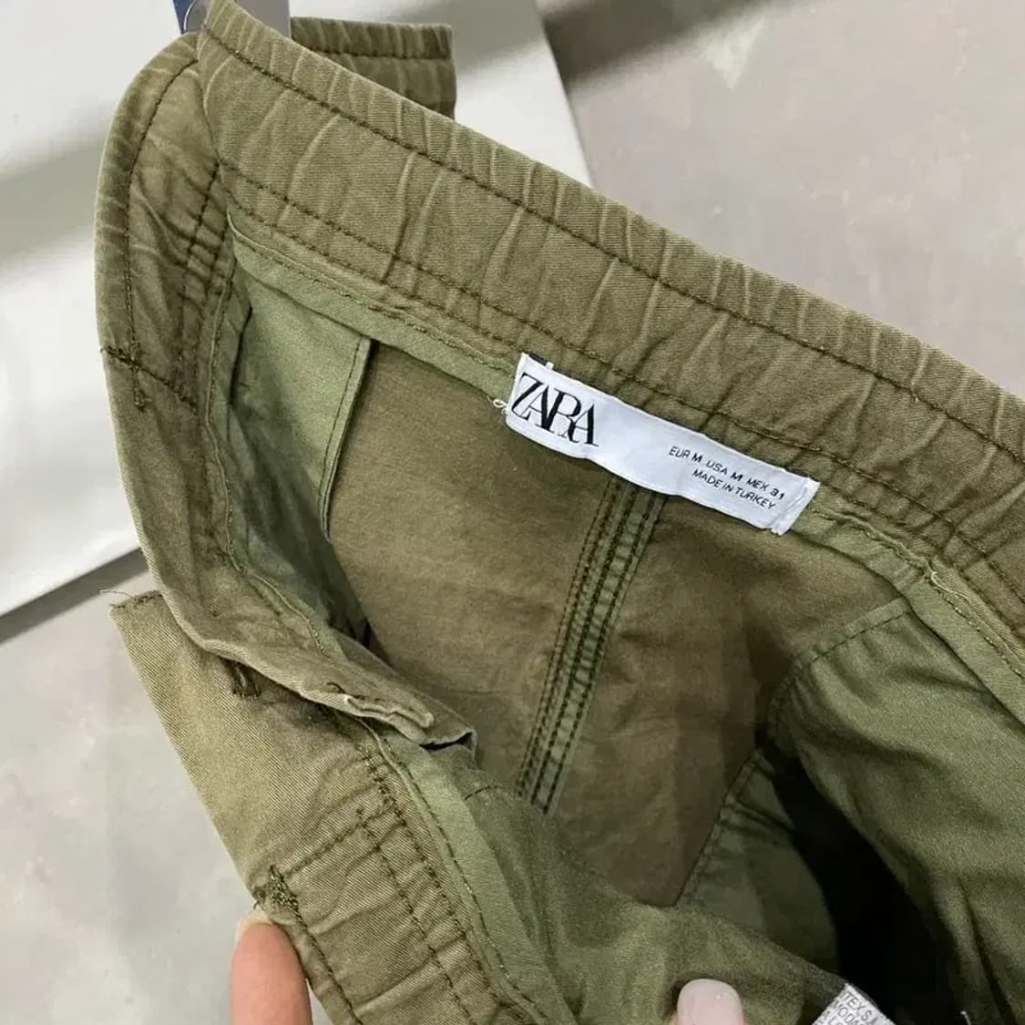 (29~31인치) 자라 ZARA 캐주얼 밴딩 코튼 조거팬츠 면바지 상품이미지5