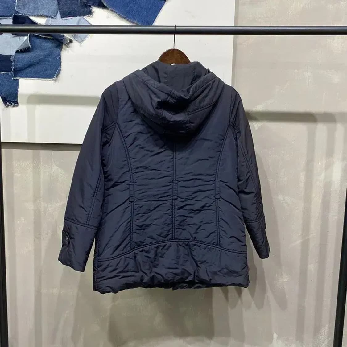 (95) 라코스테 캐주얼 스트릿 네이비 후드 패딩 자켓 상품이미지4