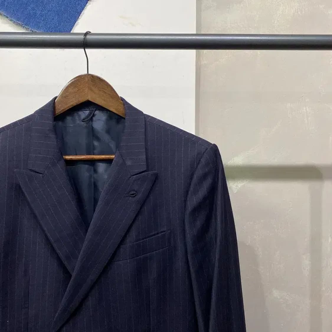 (100) 커스텀멜로우 캐주얼 더블버튼 블레이저 정장자켓 상품이미지3