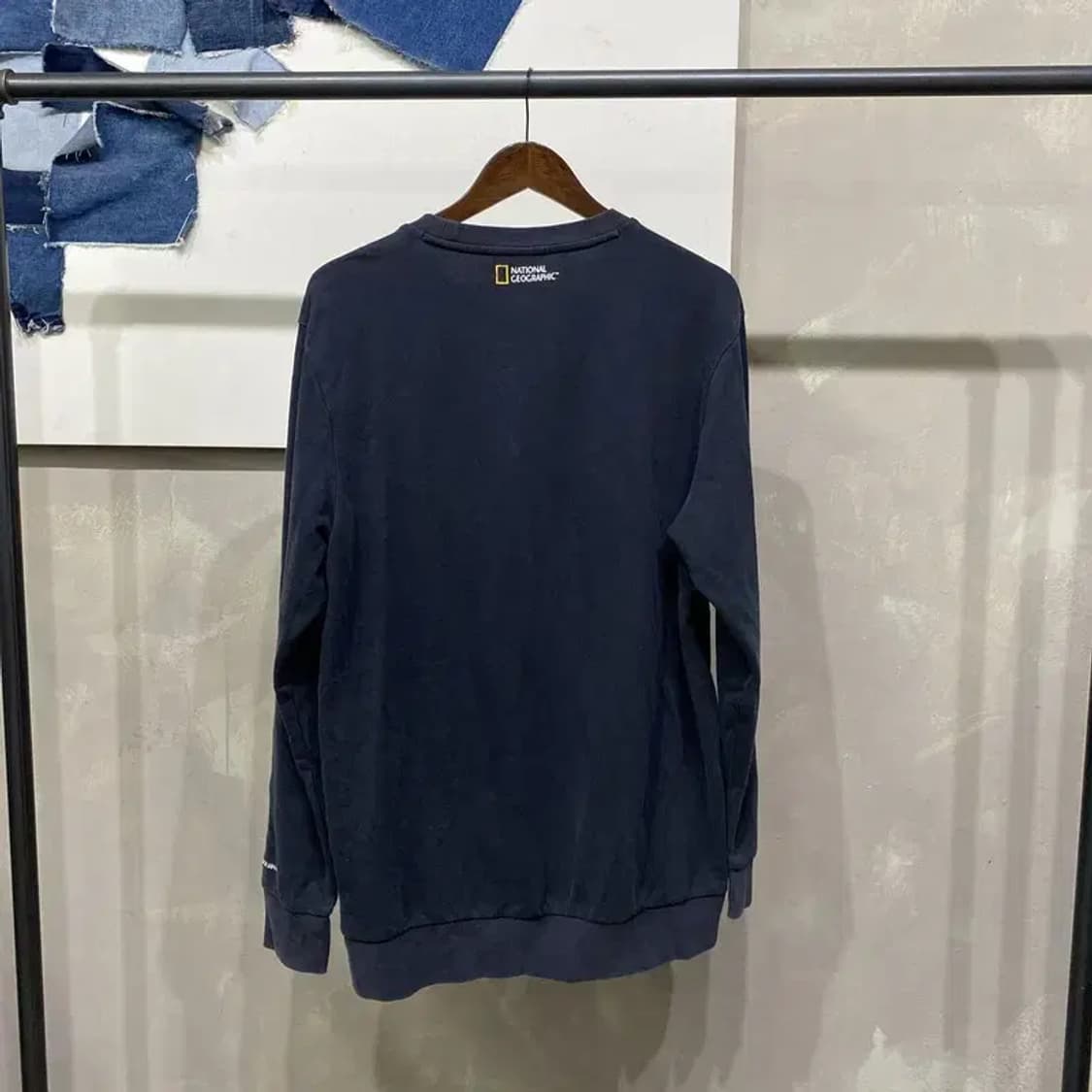 (110) 내셔널지오그래픽 캐주얼 자수 맨투맨 긴팔 티 상품이미지4