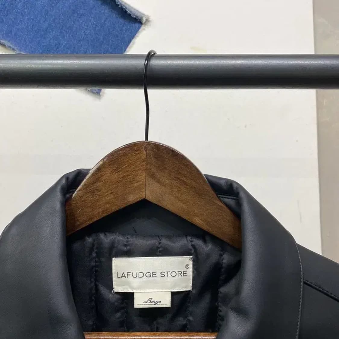 (100) 라퍼지스토어 캐주얼 스트릿 카라 버핑래더 가죽 자켓 상품이미지2