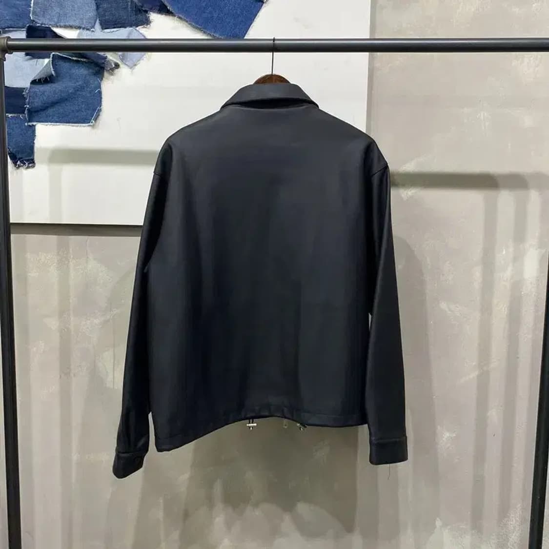 (100) 라퍼지스토어 캐주얼 스트릿 카라 버핑래더 가죽 자켓 상품이미지4