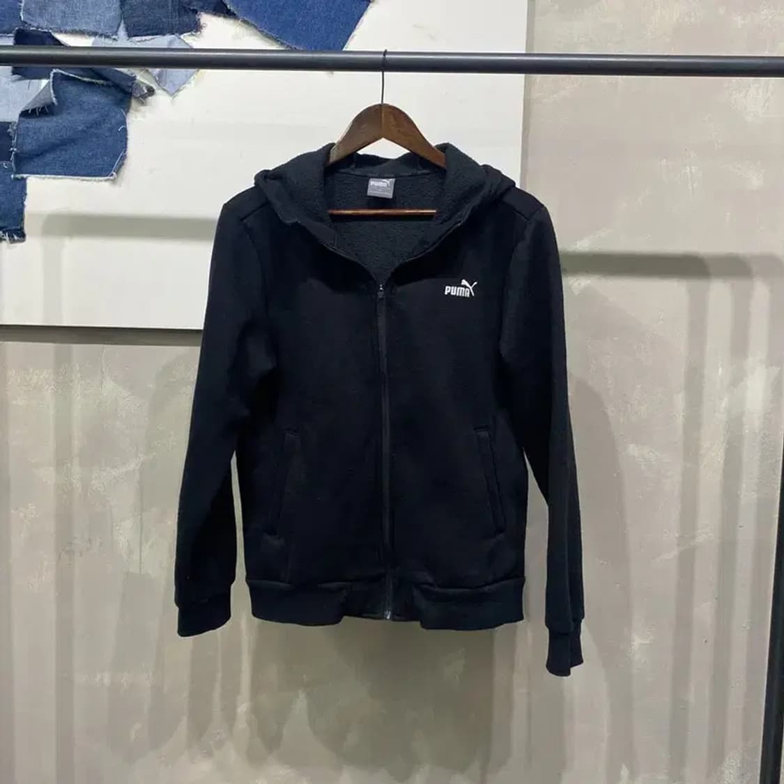 (100) 퓨마 스트릿 자수 기모 후드집업 자켓 상품이미지1