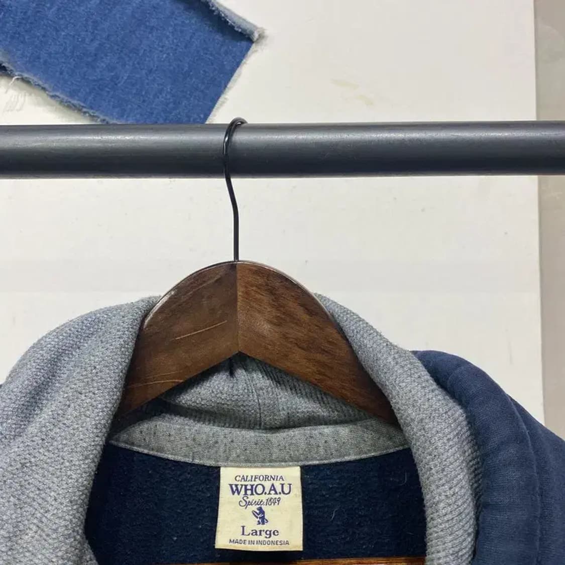 (100) 후아유 스트릿 빅로고 자수 기모 후드티 상품이미지2