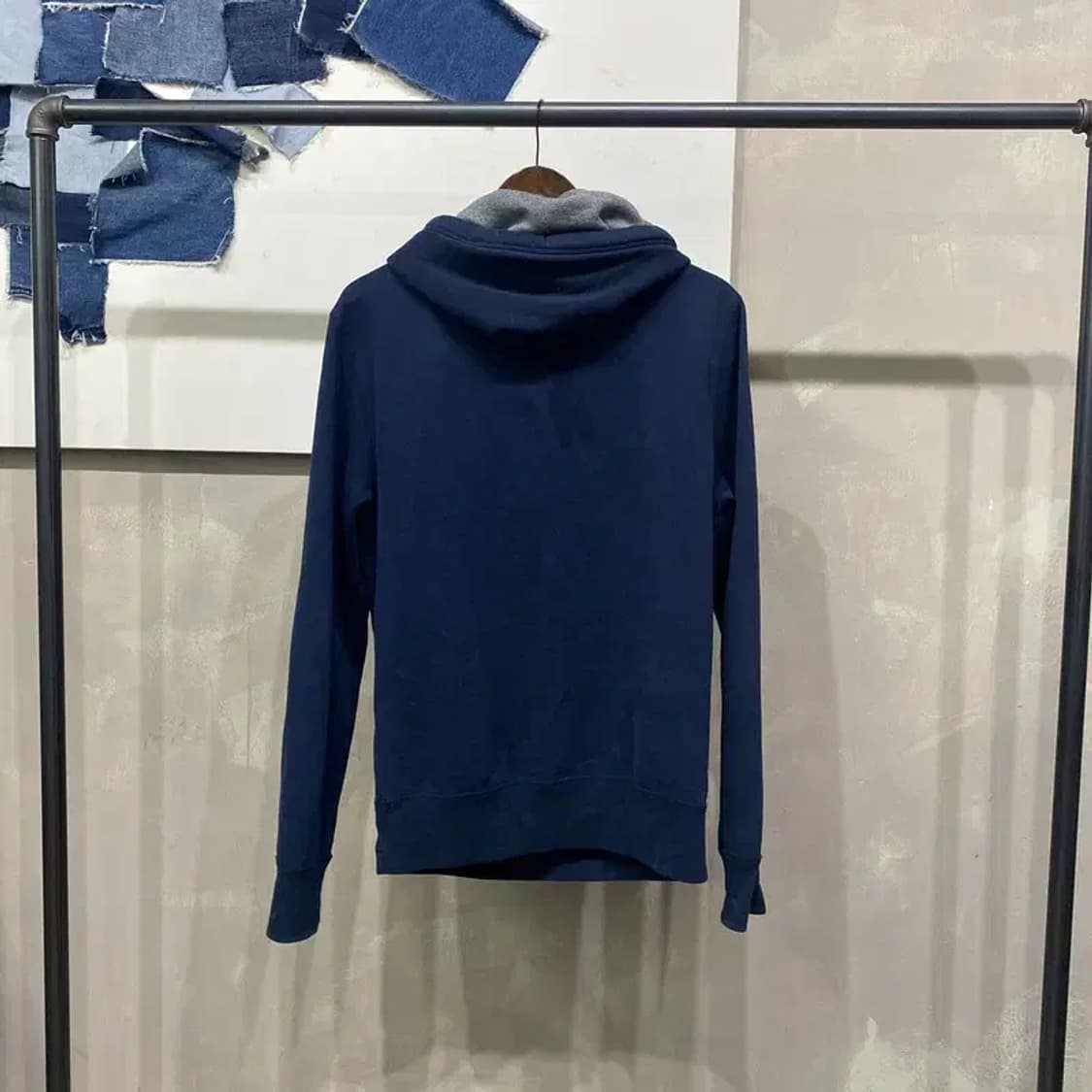 (100) 후아유 스트릿 빅로고 자수 기모 후드티 상품이미지4