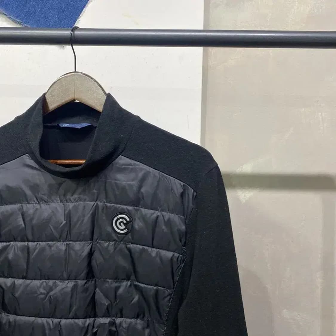 (95) 클리브랜드 골프 스포츠 반폴라 퀼팅패딩 후리스 긴팔티 상품이미지3