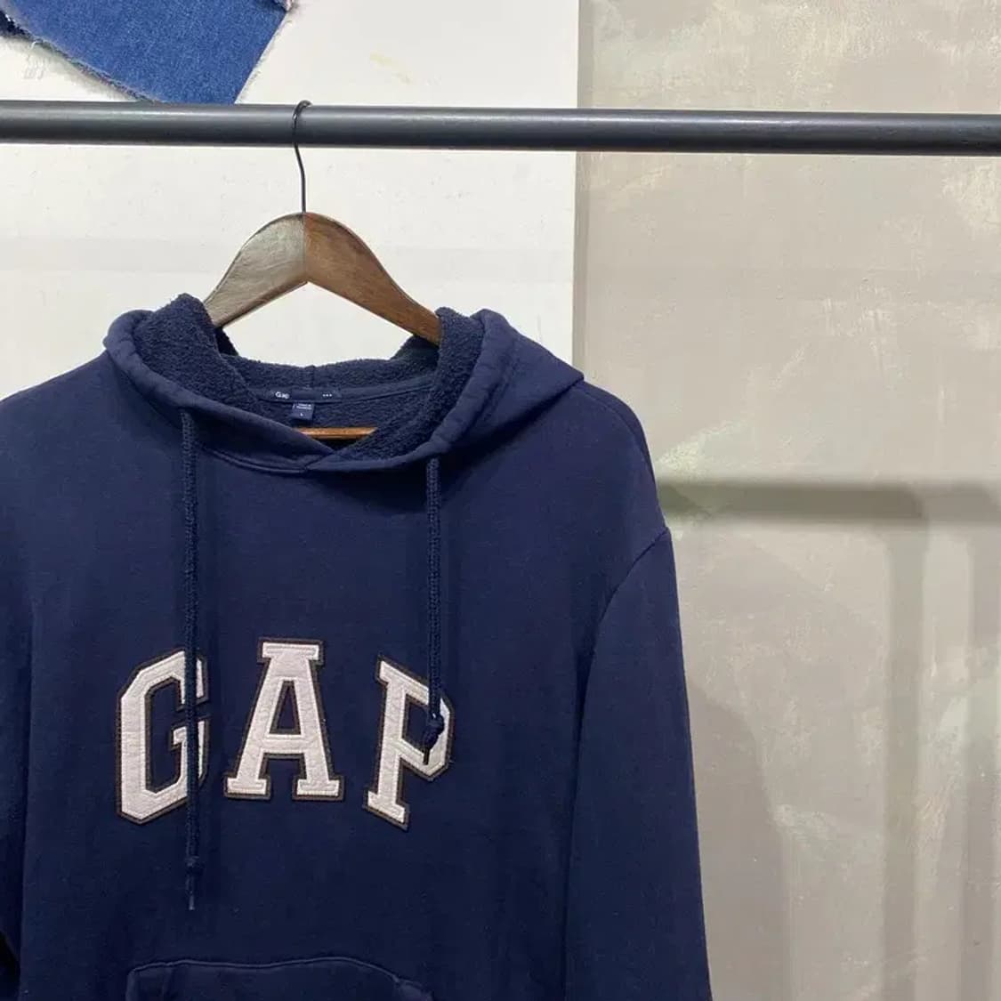 (100) GAP 갭 캐주얼 스트릿 자수 기모 후드티 상품이미지3