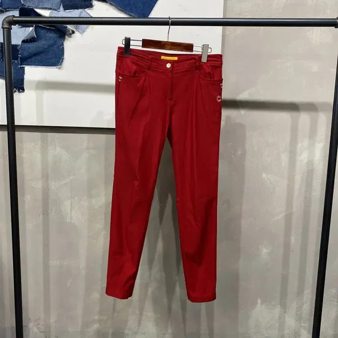 (27인치) 루이까스텔 여성 골프 스포츠 기능성 기모 바지 팬츠 상품이미지1