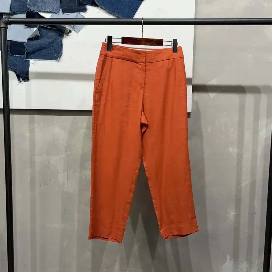 (25인치) 미샤 여성 캐주얼 린넨 슬랙스 바지 팬츠 상품이미지1