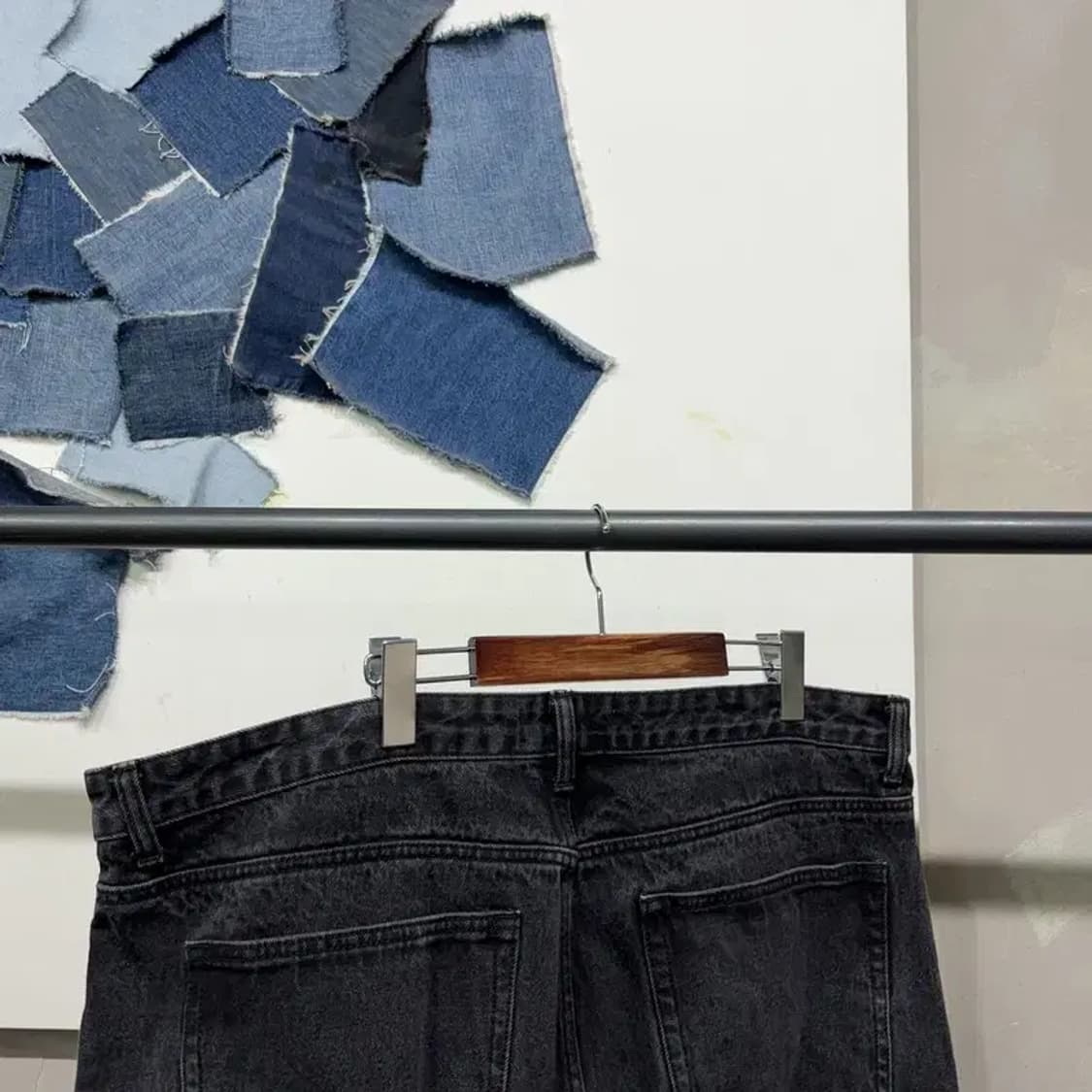 (40인치) 무신사스탠다드 빅사이즈 흑청바지 데님팬츠 상품이미지4