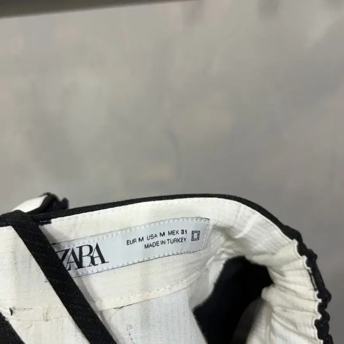 (31~33인치) 자라 ZARA 스트라이프 조거팬츠 밴딩 슬랙스 바지 상품이미지6