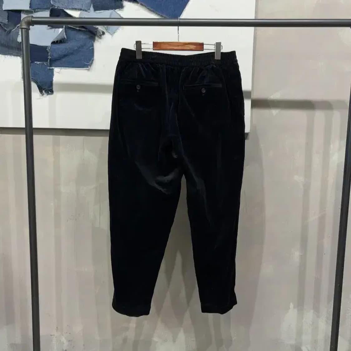 (32~34인치) 커스텀멜로우 캐주얼 밴딩 골덴 조거팬츠 바지 상품이미지3