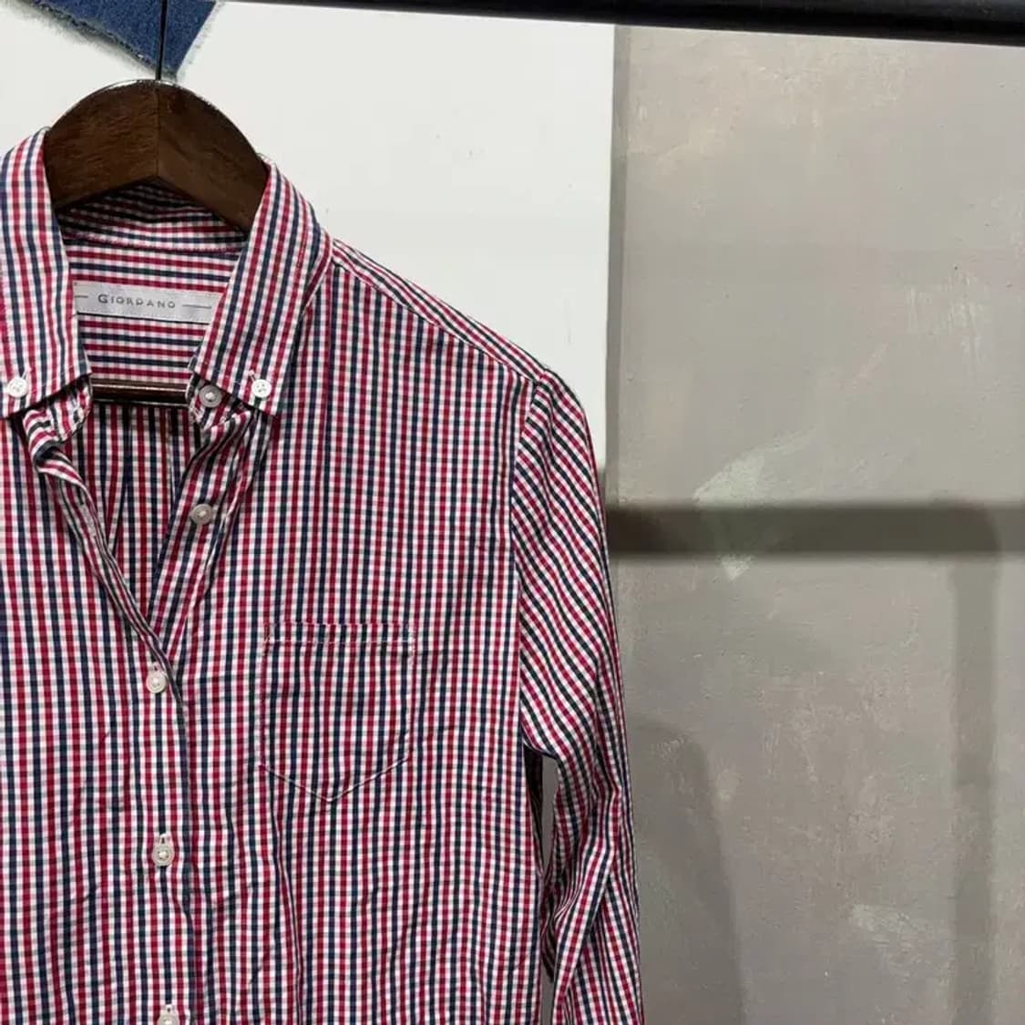 (95) 지오다노 여성 캐주얼 체크 셔츠 남방 상품이미지3