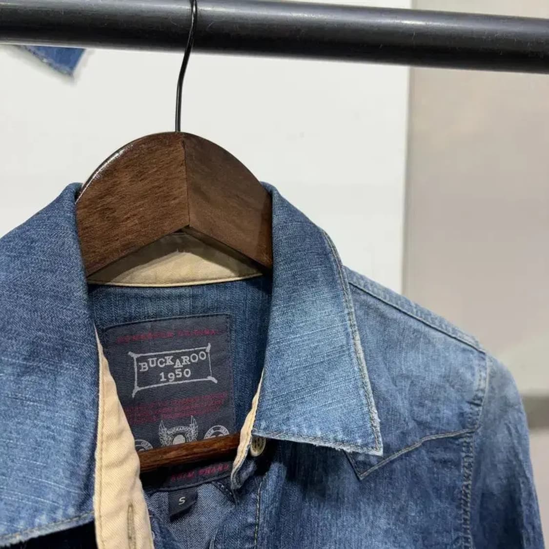 (90) 버커루 캐주얼 스트릿 투포켓 웨스턴 데님 청셔츠 상품이미지2