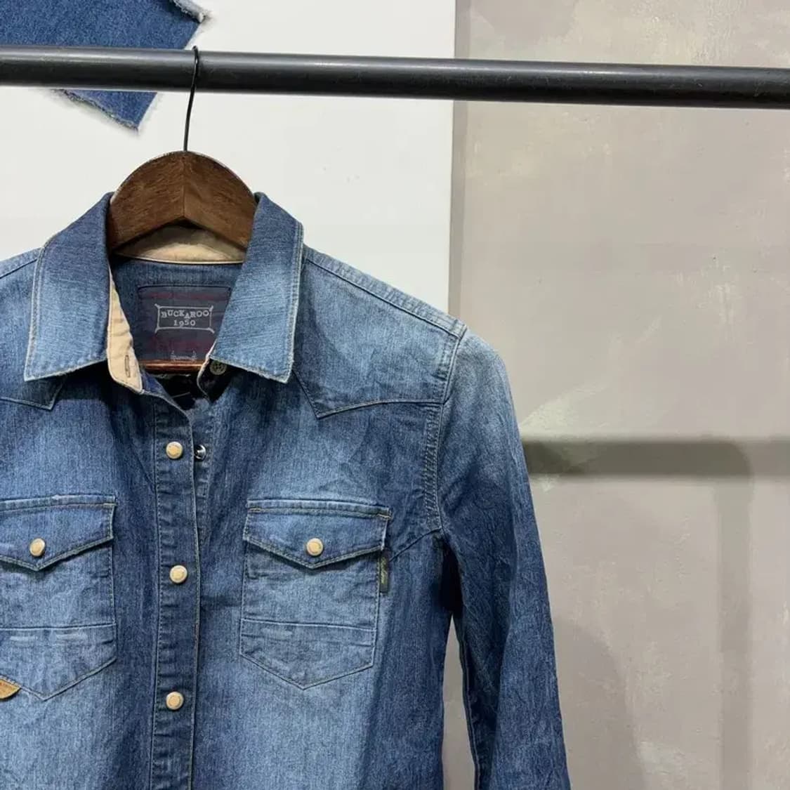 (90) 버커루 캐주얼 스트릿 투포켓 웨스턴 데님 청셔츠 상품이미지3