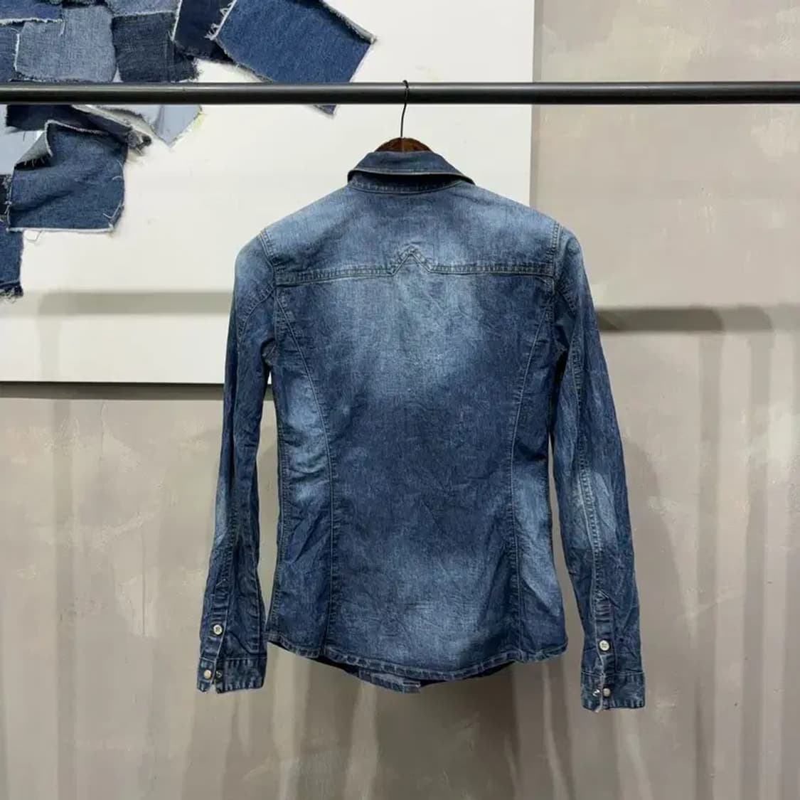 (90) 버커루 캐주얼 스트릿 투포켓 웨스턴 데님 청셔츠 상품이미지4