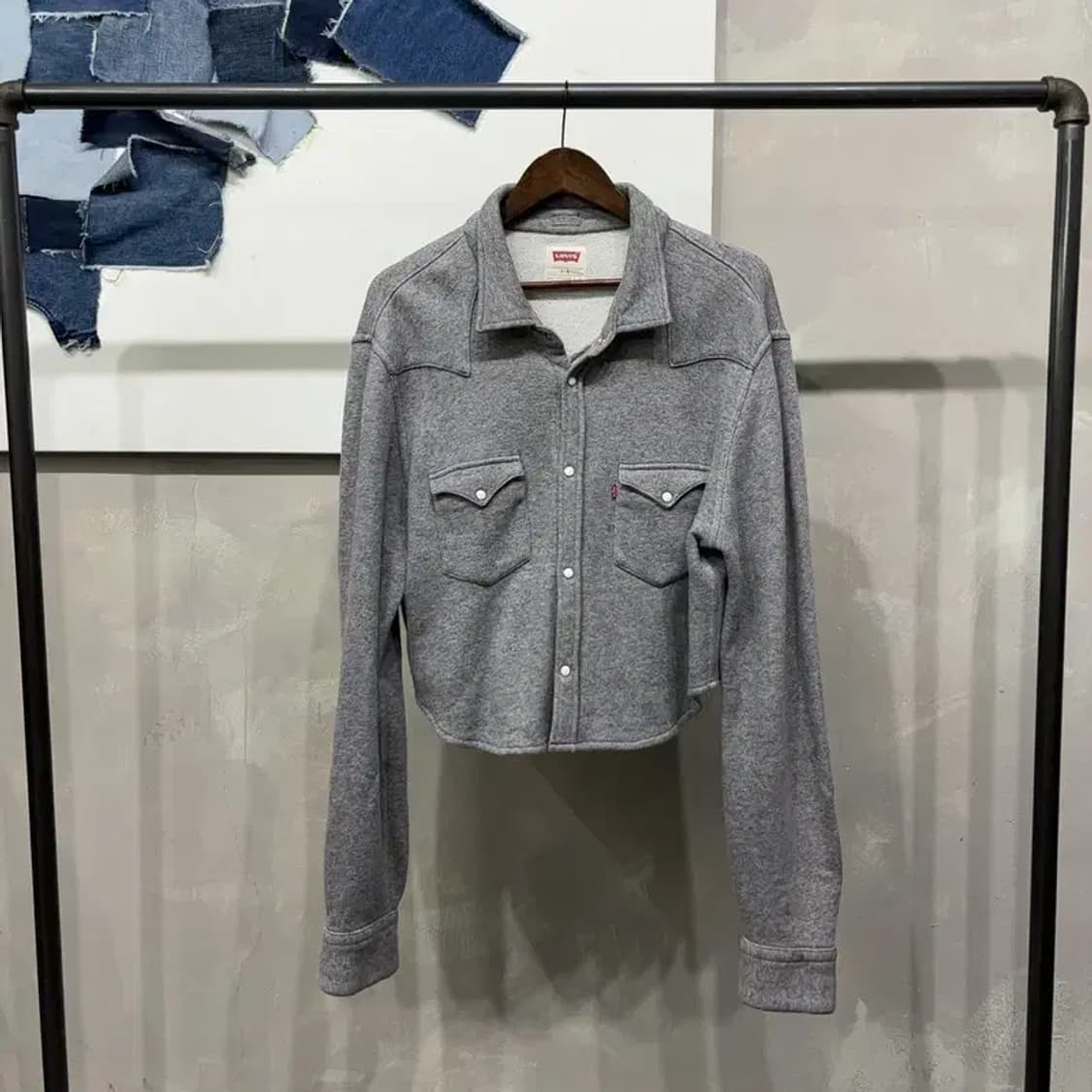 (100) 리바이스 코튼 크롭 트러커 자켓 상품이미지1