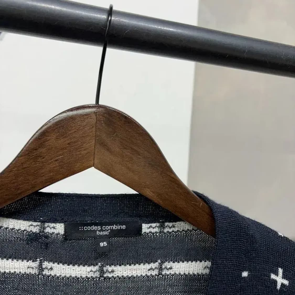 (95) 코데즈컴바인 캐주얼 도트 니트 가디건 상품이미지2