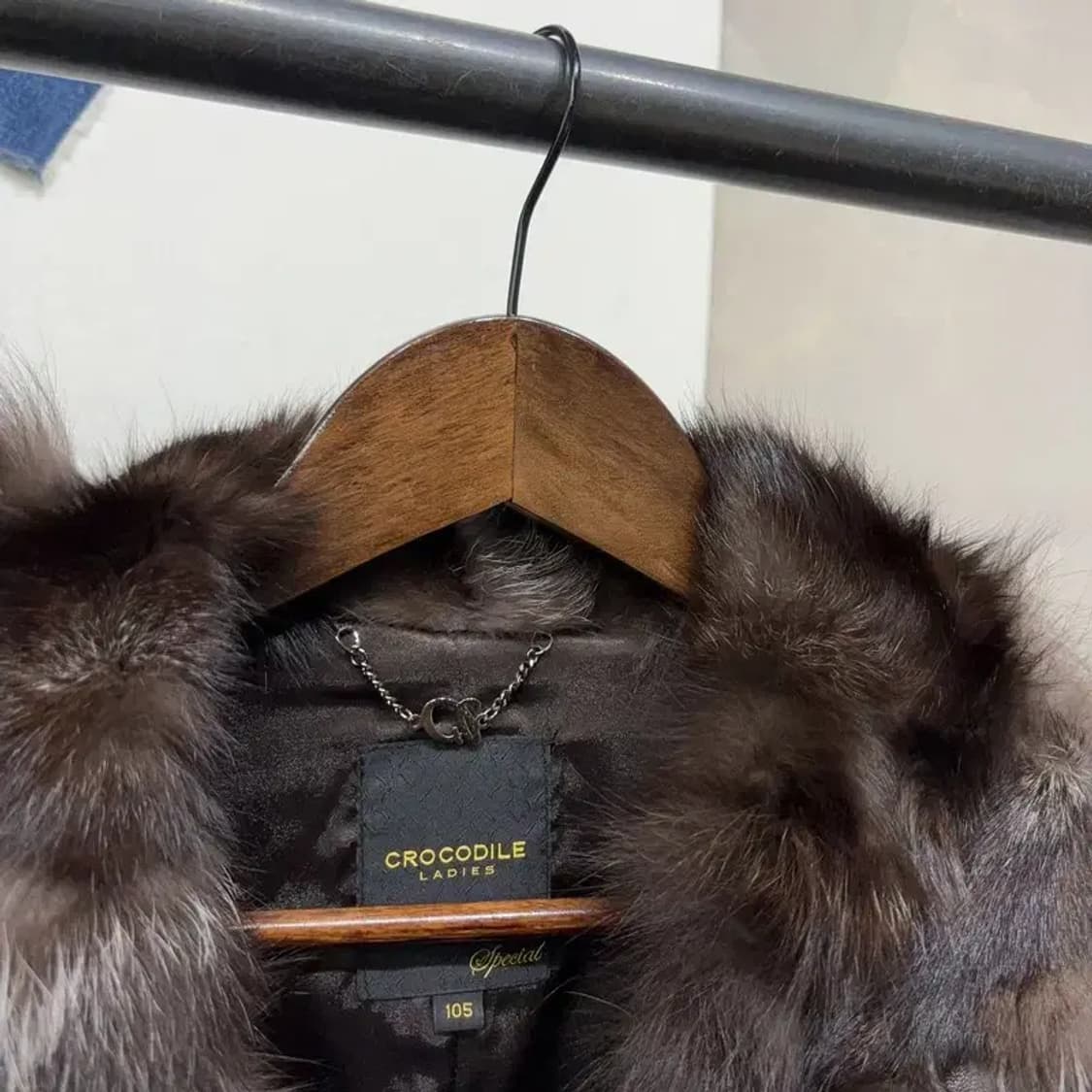 (95) 크로커다일 여성 여우털 양가죽 조끼 상품이미지2