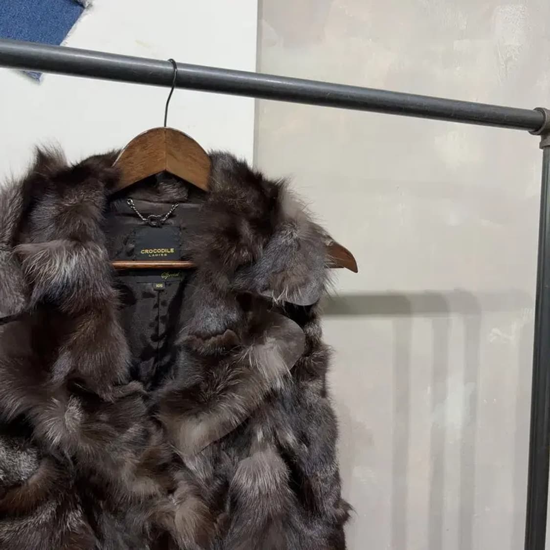 (95) 크로커다일 여성 여우털 양가죽 조끼 상품이미지3