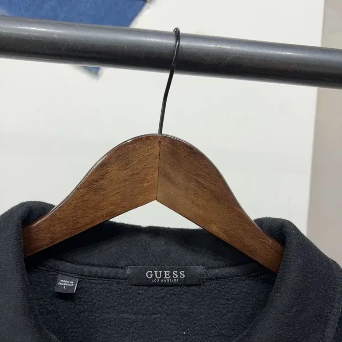 (90) 게스 여성 하프집업 기모 맨투맨 긴팔티 상품이미지2