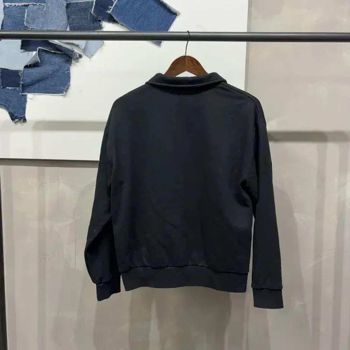 (90) 게스 여성 하프집업 기모 맨투맨 긴팔티 상품이미지4