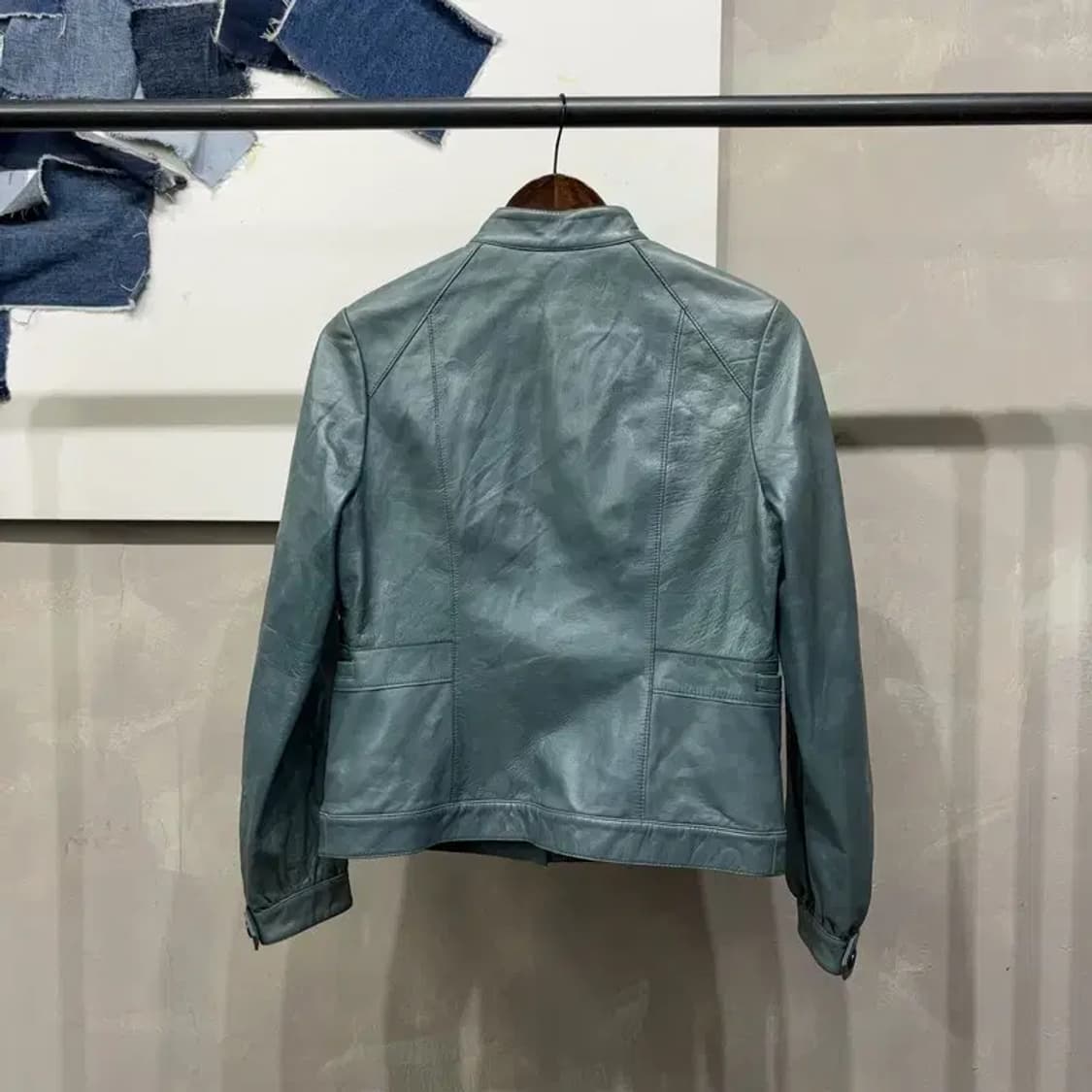 (90) 페리엘리스 여성 양가죽 싱글라이더 자켓 상품이미지4