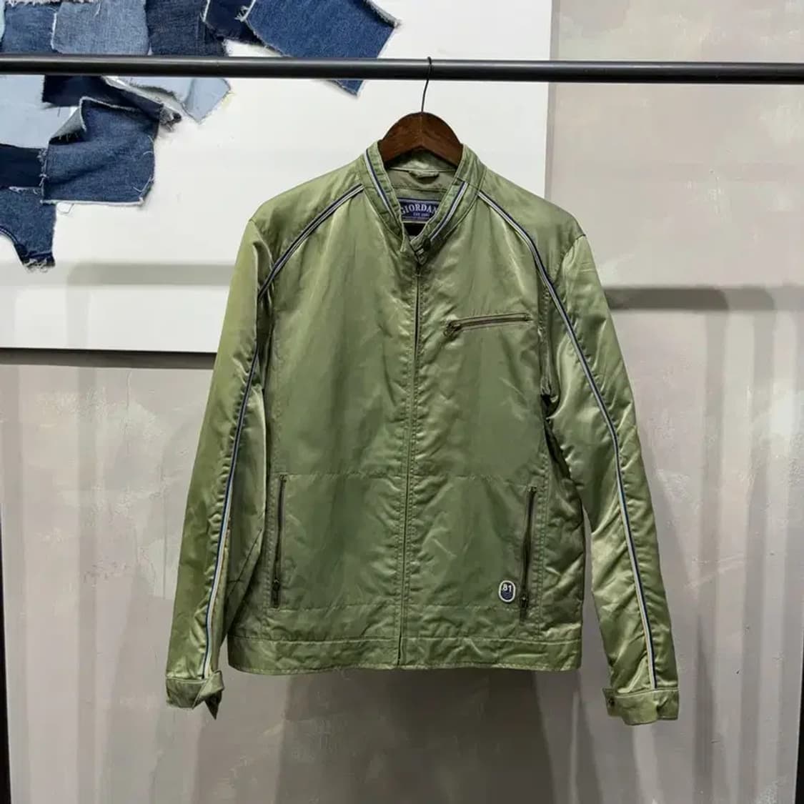 (100) 지오다노 빈티지 스트릿 레이싱 자켓 상품이미지1