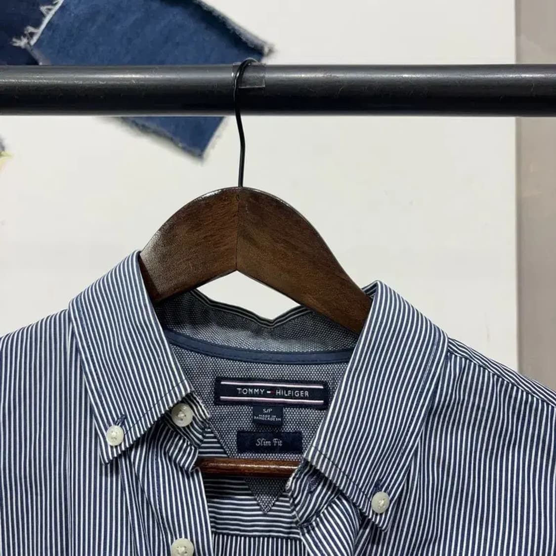 (95) 타미힐피거 캐주얼 슬림핏 스트라이프 셔츠 남방 상품이미지2