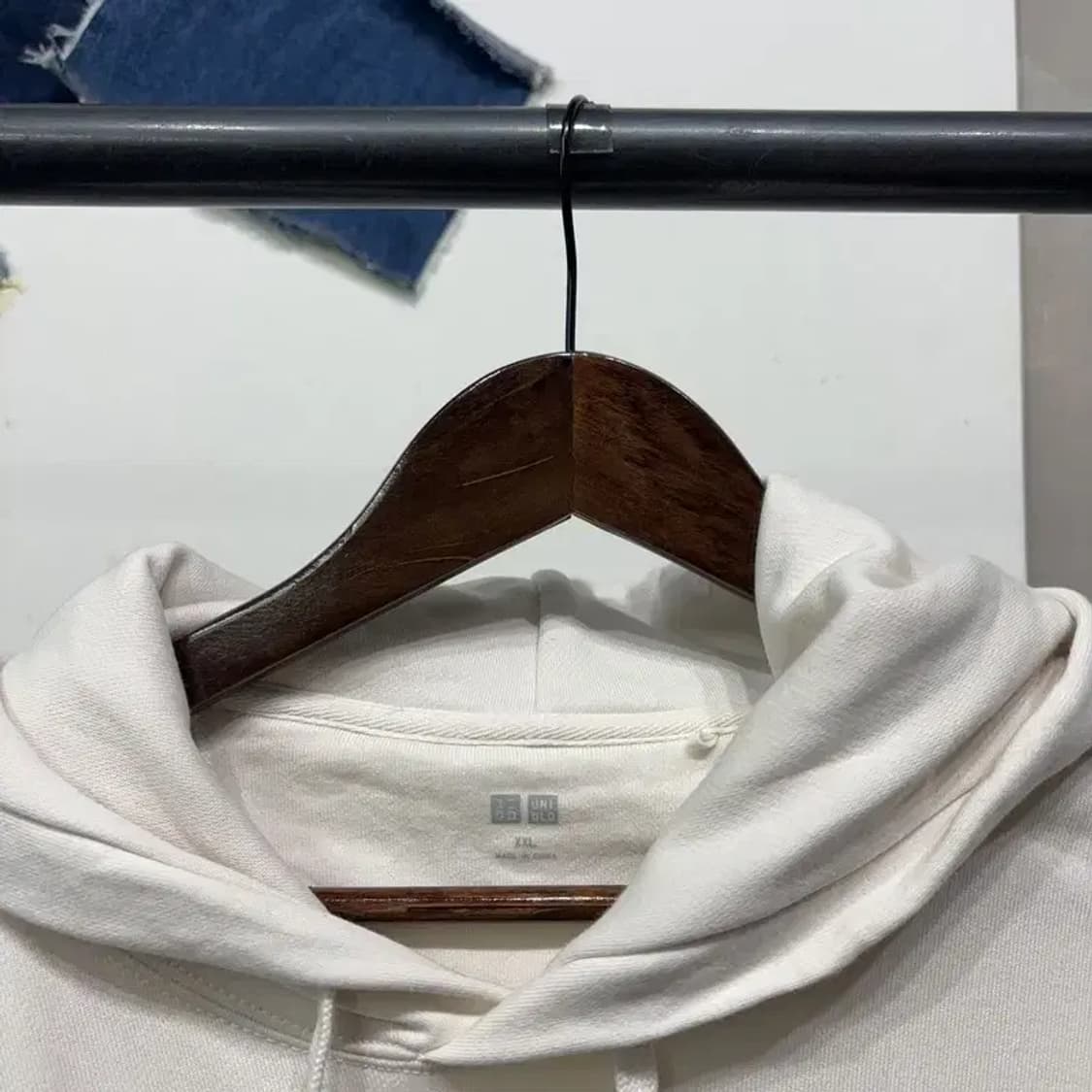 (110) 유니클로 캐주얼 베이직 무지 후드티 상품이미지2