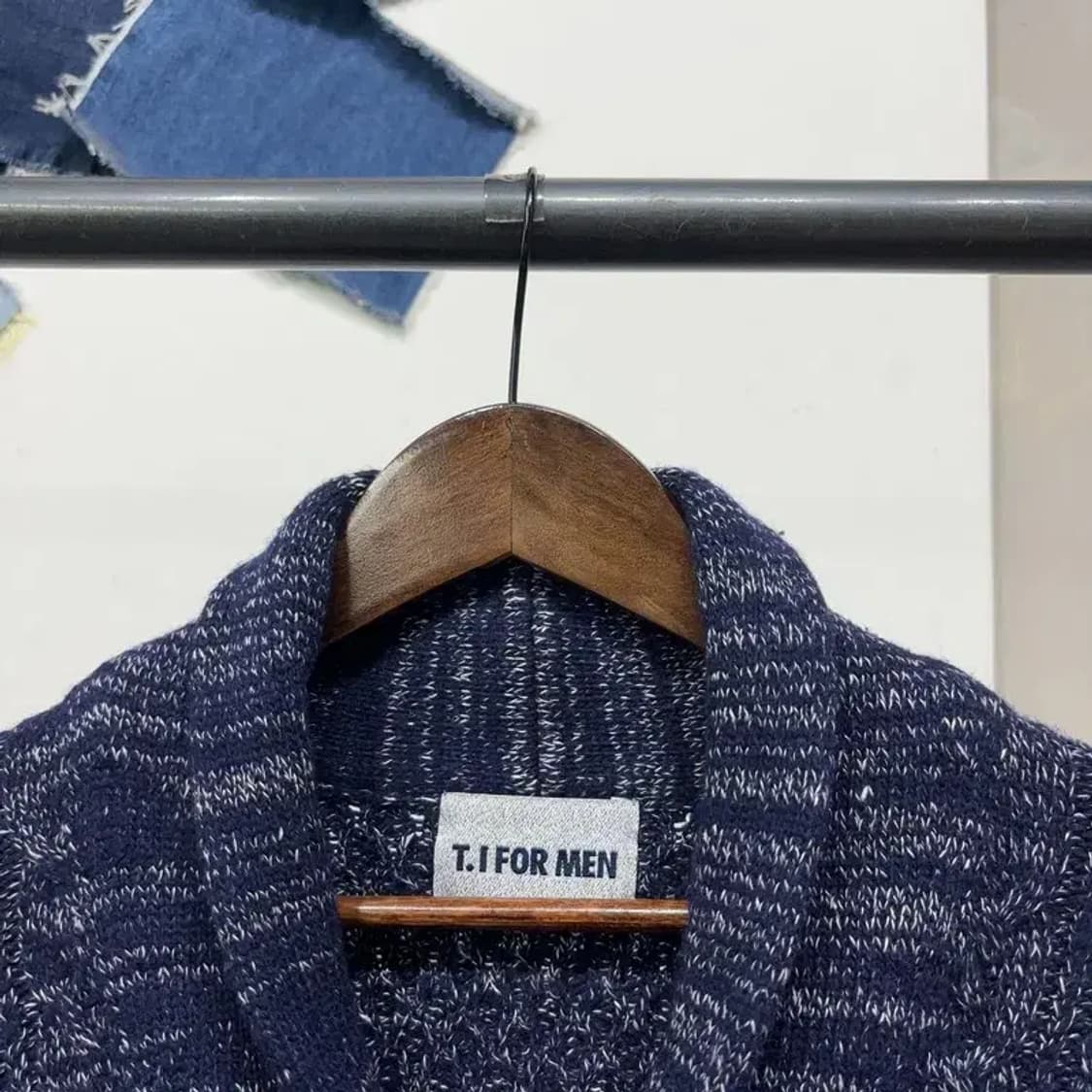 (100) 티아이포맨 캐주얼 클래식 케이블 숄카라 니트 가디건 상품이미지2