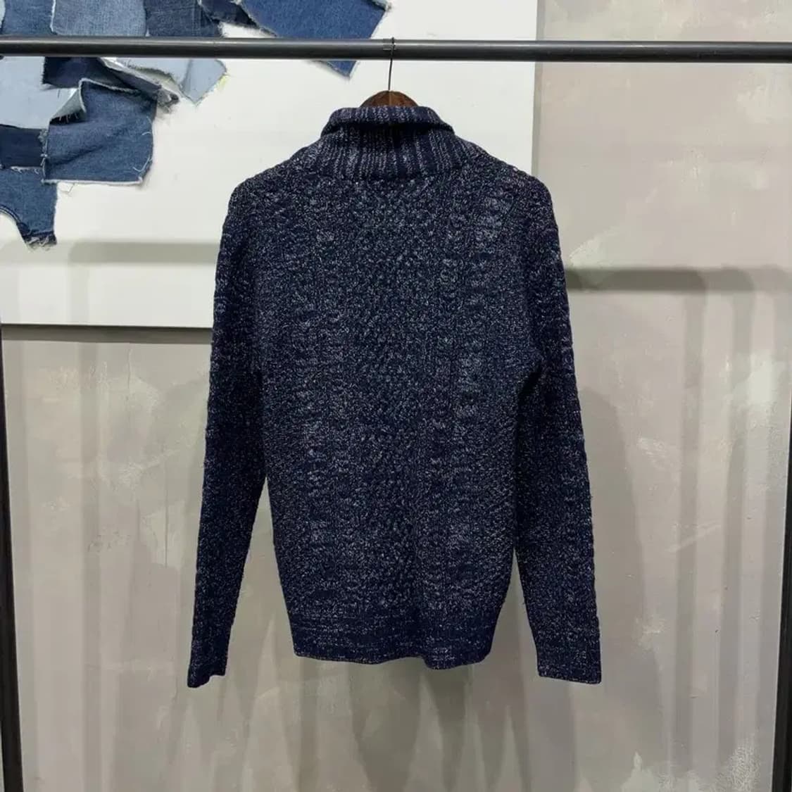 (100) 티아이포맨 캐주얼 클래식 케이블 숄카라 니트 가디건 상품이미지4