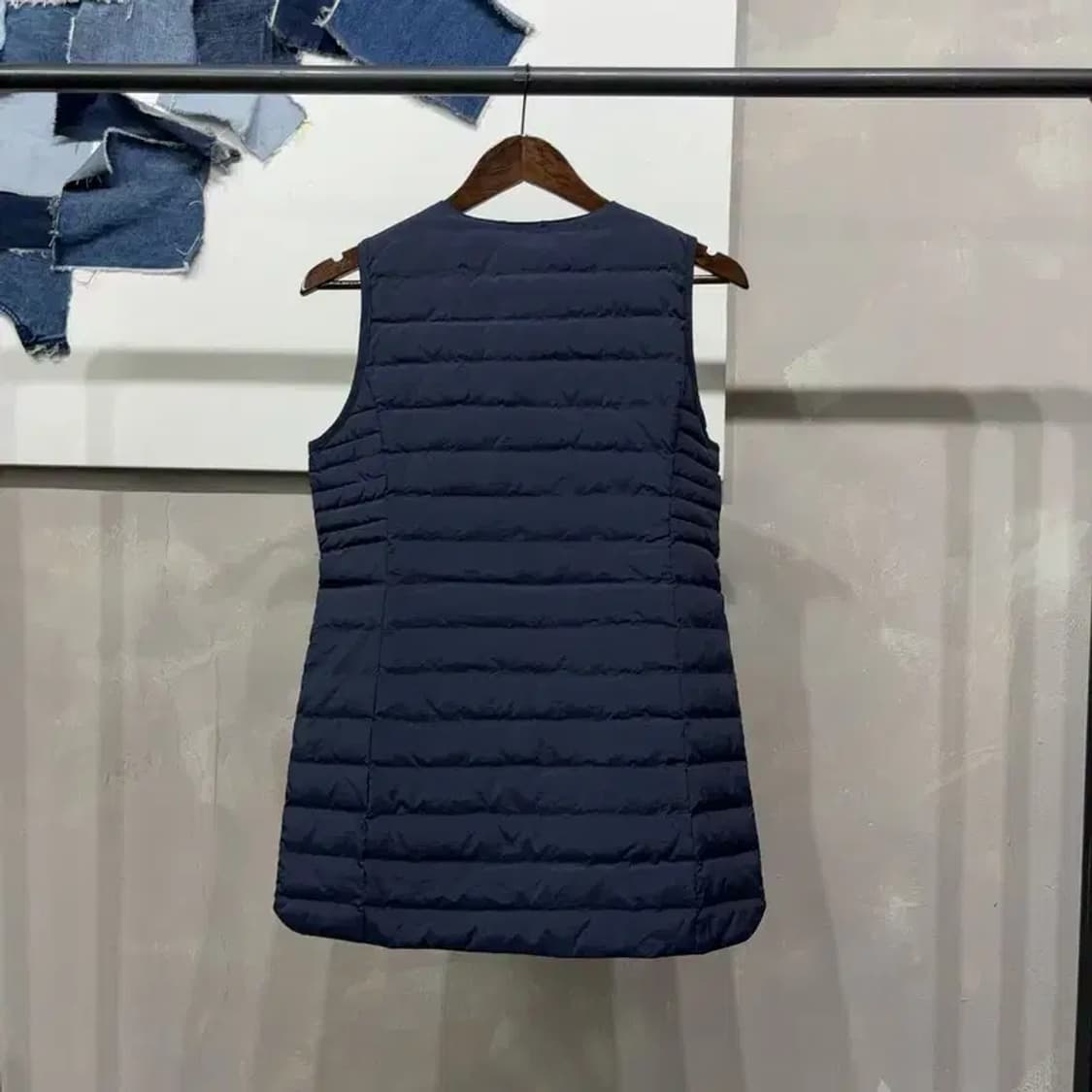 (95) 지프 여성 캐주얼 오리털 덕다운 롱 경량패딩 조끼 상품이미지4