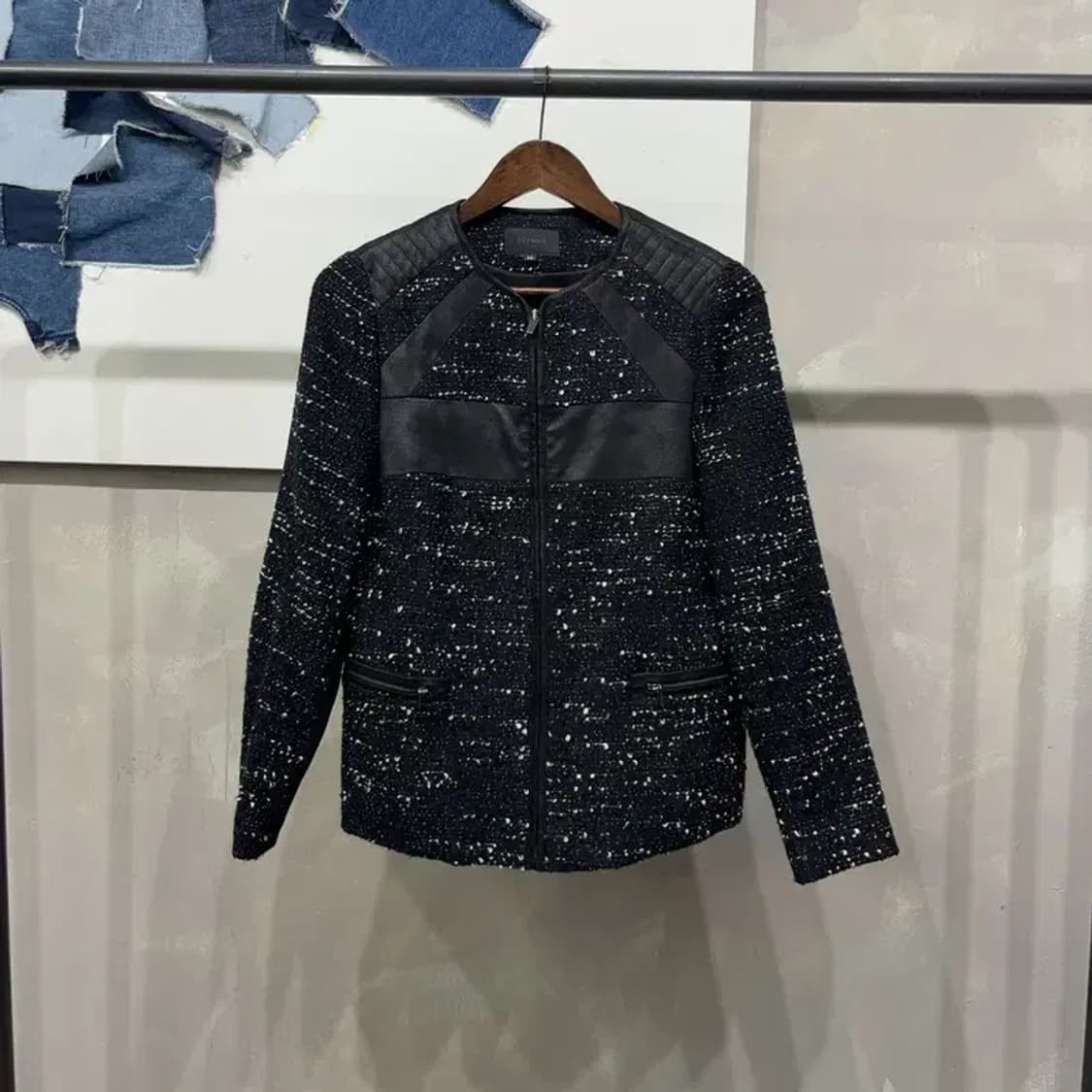 (66) 조이너스 여성 캐주얼 트위드 집업 자켓 상품이미지1