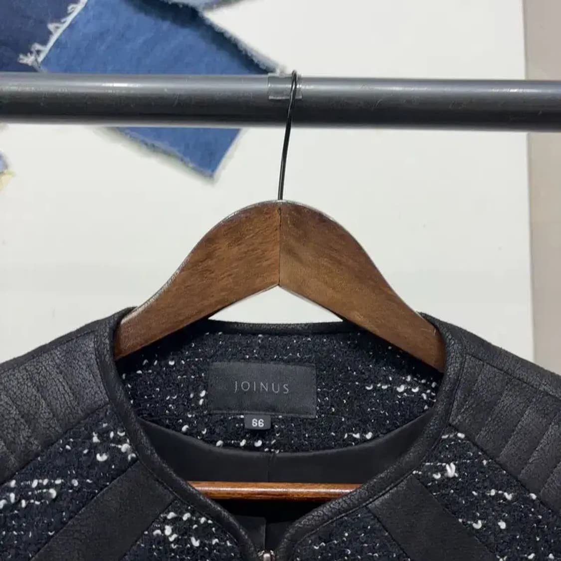 (66) 조이너스 여성 캐주얼 트위드 집업 자켓 상품이미지2