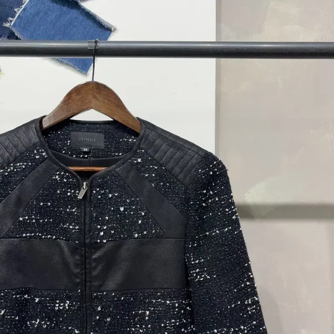 (66) 조이너스 여성 캐주얼 트위드 집업 자켓 상품이미지3